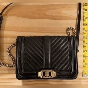 Rebecca Minkoff Chevron Quilted Small Love Crossbody